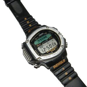 Rare Vintage Casio ALT-6100 950 Alti-Thermo Twin Sensor Digital Watch